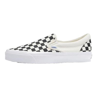 vans一脚蹬低帮黑白棋盘格帆布鞋