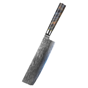 菜刀家用VG10大马士革钢三德刀具厨房厨师专用主厨刀切片刀水果刀