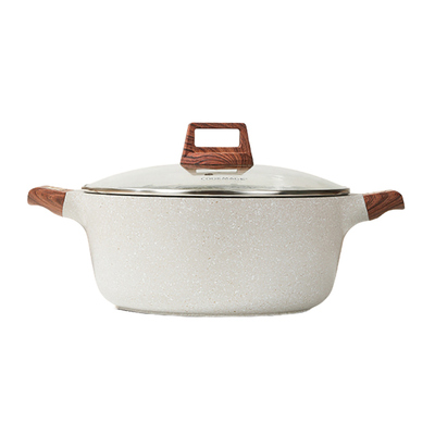 cookmage麦饭石汤锅双耳煲汤锅