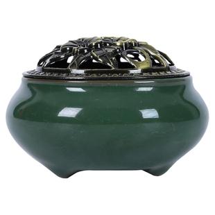 陶瓷小号香炉迷你家用盘香沉香檀香蚊香炉熏香炉盘托室内熏香炉