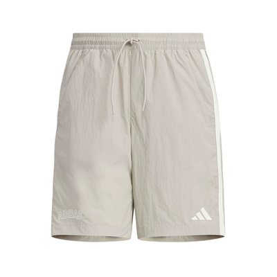 adidas阿迪达斯拒水速干五分裤男三条纹运动风梭织短裤宽松KC2844