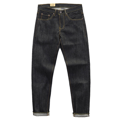 HaveBlue直筒赤耳原色牛仔裤黑蓝