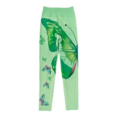 绝美彩色印花特别瑜伽裤蜜桃提臀无缝瑜伽服长裤运动健身裤女紧身