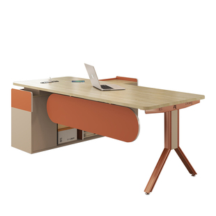 办公桌老板桌经理单人桌椅组合女性简约现代时尚小型办公室桌子