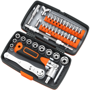 棘轮多功能螺丝刀工具套装组合 全套维修拆机十字三角改锥起子