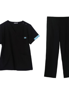 檀赫短袖弹力工作服薄款刷手服