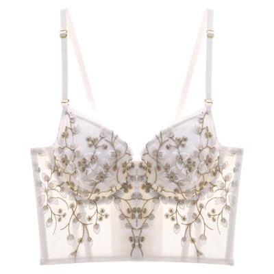 法式性感蕾丝小胸聚拢薄款文胸