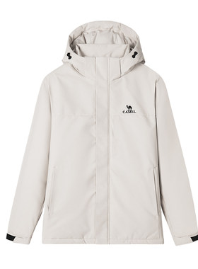 连帽加厚夹克棉服骆驼秋冬季