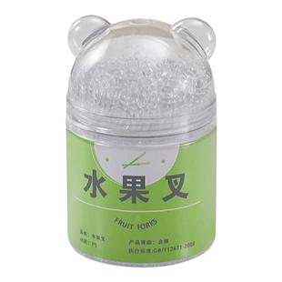 水果叉子一次性食品级便携塑料蛋糕叉家用高级感儿童安全水果签