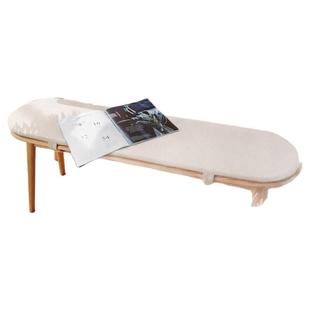 长凳长条凳坐垫防滑圆弧实木餐桌椅子垫可拆洗四季通用可定制软包