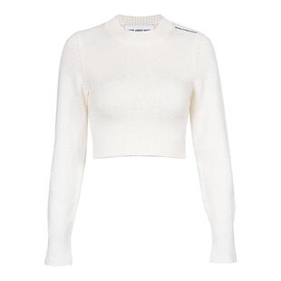 ANN ANDELMAN纯色短款羊毛套头毛衣 301286