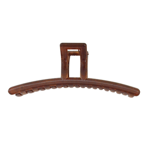 韩版透色系大号网红一字抓夹发量多简约后脑勺盘发鲨鱼夹子发饰品