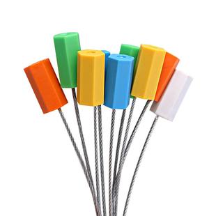 抽紧式集装箱货柜车铅封钢丝封条码头铅封钢丝铅封锁30cm100条