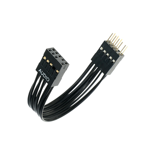 镀银audio加长线机箱前置HD AUDIO音频延长线杜邦公对母audio线