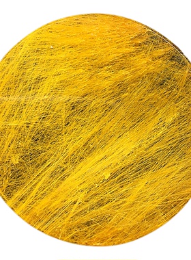 天然金发晶钛晶红铜顺发圆盘吊坠