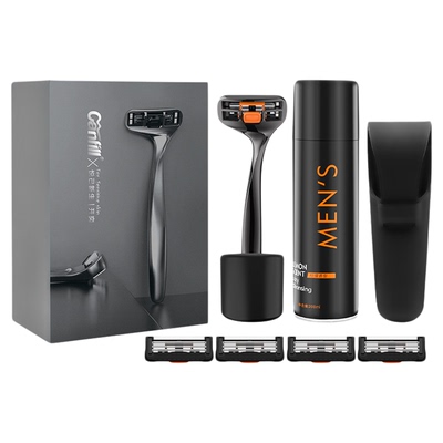 开奕瑞典全金属礼盒四个装剃须刀