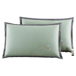 夏季冰丝枕套夏天凉席枕头套一对装成人家用夏凉凉感枕芯内胆套WW