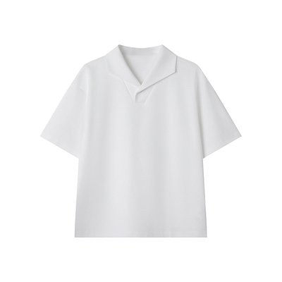 COLN法式领短袖POLO衫