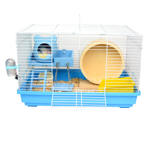 豪华47基础笼仓鼠笼diy超大号铁丝网片金丝熊相亲笼子别墅透明空