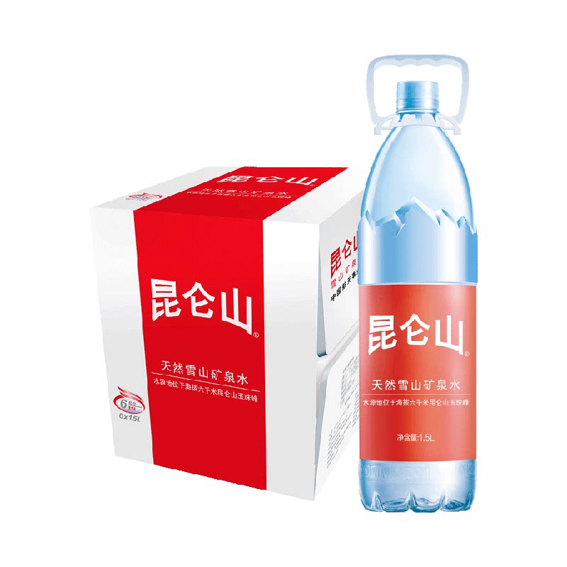 昆仑山雪山矿泉水弱碱性泡茶冲调