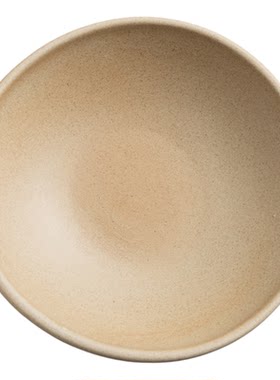 无釉粗陶深盘侘寂风餐具