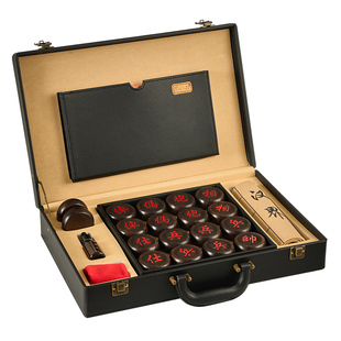 冠小二中国象棋实木大号高档黑紫檀木套装领导长辈生日贺寿送礼物