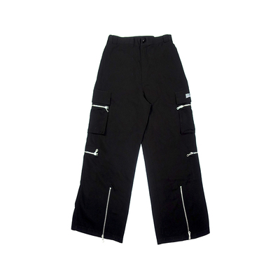 7440371黑色全拉链多YKK口袋