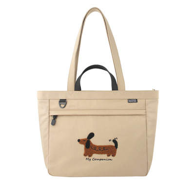 花间公主我的伙伴大容量多隔层托特包出游单肩包轻便通勤百搭包