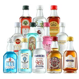 便利店小酒xo白兰地伏特加威士忌朗姆酒小瓶洋酒调酒组合套装基酒