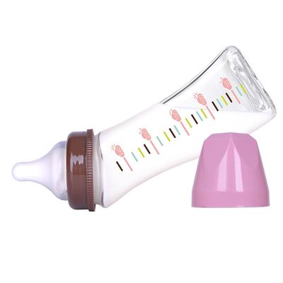 MM宽口玻璃新生儿弧形奶瓶240mL