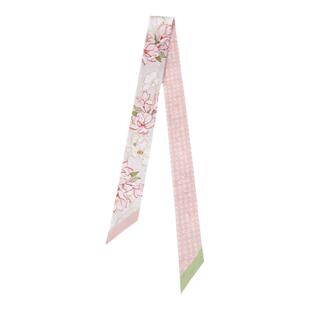 植花PLANT 望春 设计感花卉真丝丝巾腰带 节日送礼桑蚕丝飘带长条