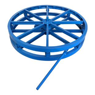 带刹车电缆放线盘电力放线盘卧式光缆钢绞线钢丝绳油丝绳圆盘架子