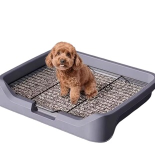 狗厕所小型犬不锈钢铁架网尿盆宠物中大型犬专用定点排便神器便盆