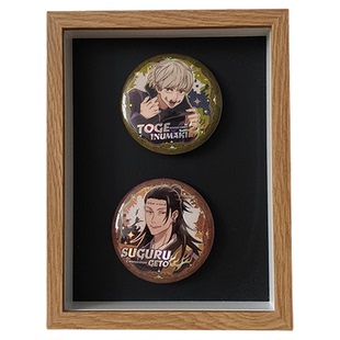 金属徽章磁吸相框中空抽拉玻璃画框纪念展示收纳防尘框摆台勋章