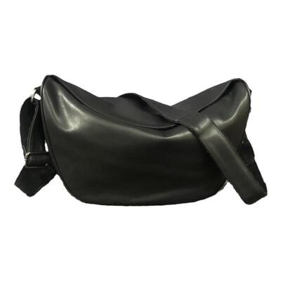 熙熙狸正品女包2021日饺子包黑色