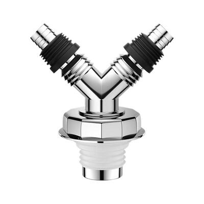 洗衣机地漏盖板专用接头两用三通