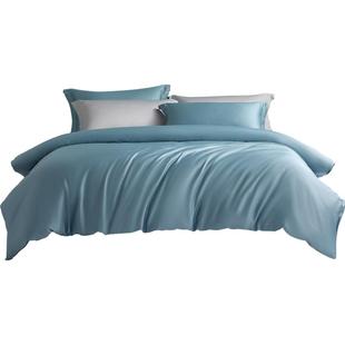 水星家纺100支新疆长绒棉被套单件全棉被单双人轻奢贡缎被罩床品