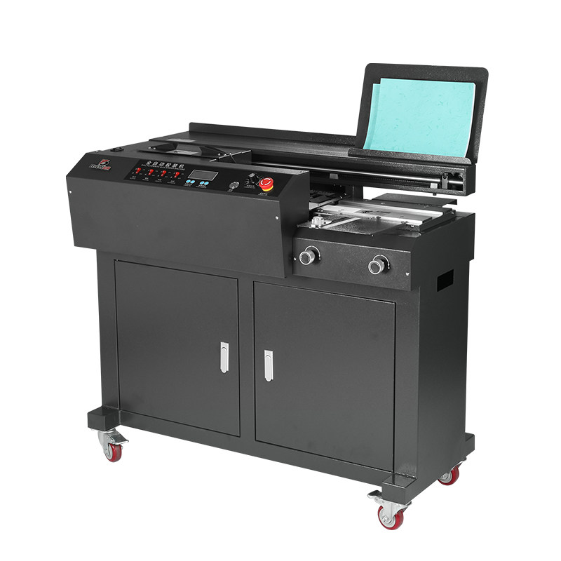 宝预 联冠-A4胶装机全自动热熔胶粒电动装订机大型智能装订设备印后图文装订切纸机配套非二手标书书籍合同