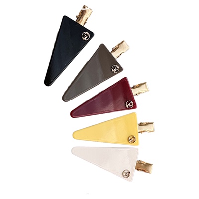 韩国醋酸三角形复古边夹