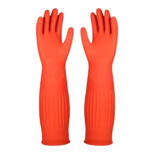 家务加长洗碗手套耐用清洁洗衣服厨房工作橡胶长款乳胶防水刷碗