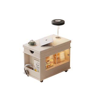 可移动边几折叠升降茶几桌小户型客厅家用茶桌茶台沙发边柜小推车