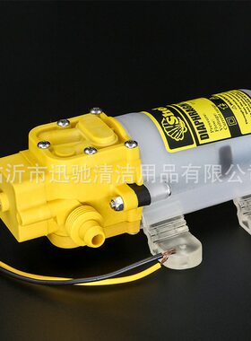 大量批发黄色回流双螺纹隔膜水泵 降噪洗车器水泵 船用12v潜水泵