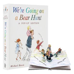 英文原版绘本 我们一起去猎熊立体书 We're Going On a Bear Hunt Popup韵文朗读启蒙认知 吴敏兰廖彩杏书单 精装立体书捉猎熊