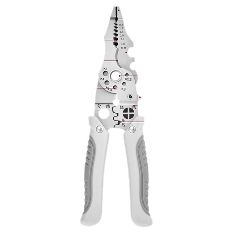 多功能2025新款电工专用剥线钳子扒皮压线进口绕线剪线端子切线