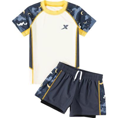 特步儿童泳衣分体男童中大童温泉