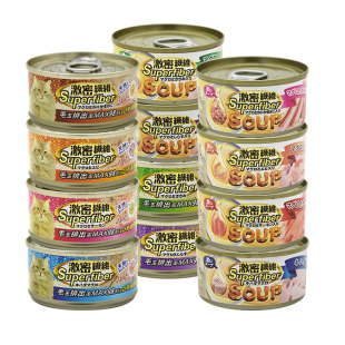 贝多芬宠物/激密纤维猫罐去毛球化毛浓汤啫喱营养罐组合
