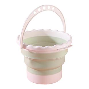 涮笔筒洗笔筒美术生专用水粉水桶硅胶水桶国画水桶可折叠毛笔水桶画画桶色彩水桶便携伸缩小号水彩洗颜料的桶