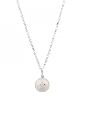 浮雕小熊项链TOUS珍珠女