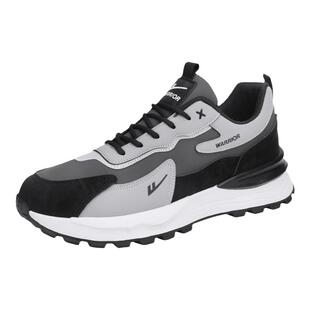 回力男鞋2026新款冬季加绒棉鞋皮面运动休闲工作跑步黑色老爹潮鞋