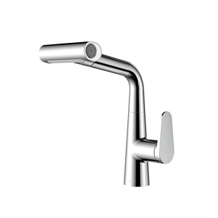 JOMOO九牧丝雨瀑布水抽拉式冷热面水盆龙头三种水花自洁除垢32754